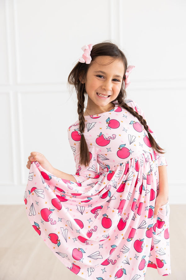 star-student-pocket-twirl-dress Mila &  Rose - Sophia's Style-Star Student Pocket Twirl Dress-6-12M--1
